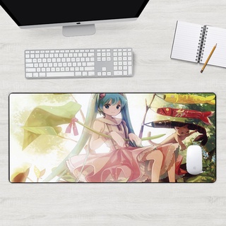 [80x30cm] Hot sales Hatsune Miku MousePad Anime MousePad gran bloqueo borde velocidad Gamer gaming mouse pad suave CSGO Dota (1)