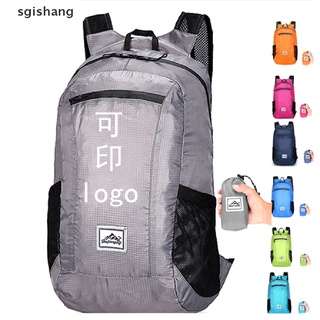 sgsh 20l mochila plegable portátil impermeable mochila plegable bolsa al aire libre pack.