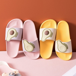 las mujeres de los hombres de verano zapatillas casual sandalias de playa diapositivas de dibujos animados frutas aguacate chanclas antideslizante suela suave amantes zapatos de baño (3)