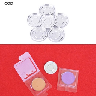 [COD] 36.5mm 10Pcs Empty Round Aluminium Cases Pans for Powder Eyeshadow HOT