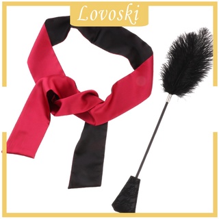 [LOVOSKI] máscara de látigo de plumas de imitación de látigo de satén para coquetear (3)