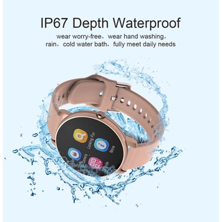 2021 Full Touch Smart Watch Hombres Presión Arterial Monitor De Frecuencia Cardíaca Redondo Smartwatch Mujeres Impermeable Reloj Deportivo Para Android IOS seabed (5)