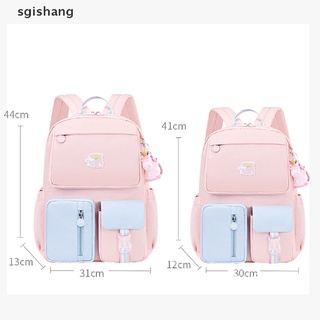 sgsh coreano arco iris correa de hombro bolsa escolar para adolescentes mochilas impermeables. (7)