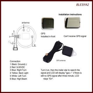 [BRBLESIYA2] Km/h 200 85 mm marino barco tacómetro medidor Tacho medidor LCD Hourmeter negro (1)