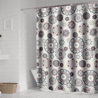 YaochengG cortina de ducha de poliéster cortina de ducha impermeable