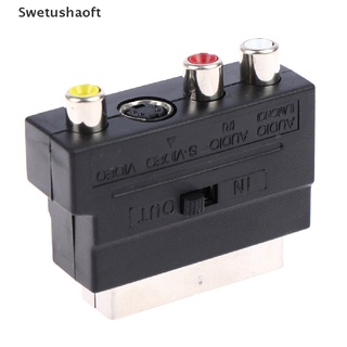[SWEU] Adaptor 21PIN To RCA With In/Out Switch Adapter BFD