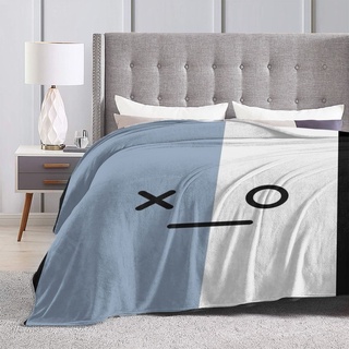 [en stock] bt21 - manta de microfibra ultra suave de franela para sofá y cama