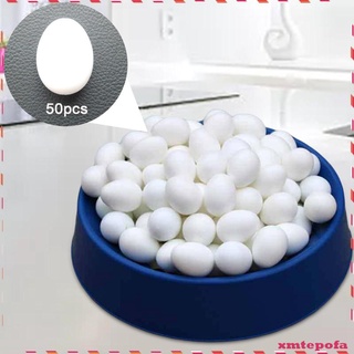 50Pcs Plástico Huevos De Paloma Artificial Falsos Suministros De Incubación Blanco (1)