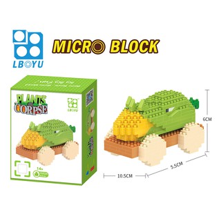 Mini Lego bloques de construcción plantas Vs Zombies bloques de construcción juguetes educativos para niños/ (4)