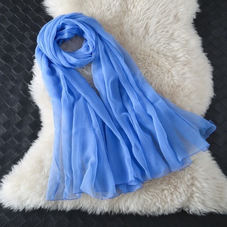 mujer otoño invierno bufanda de lujo cálido color sólido multiuso chal largo suave seda envoltura bufanda (1)