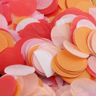 romntico papel de seda redondo tirando confeti mesa confeti decoracin de la boda