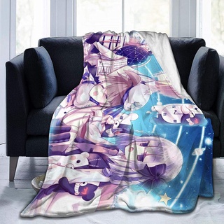 Hgwhgs Danganronpa Monokuma manta de felpa cama, Super suave manta ligera, cama de felpa sofá sala de estar 50x40 IN/60x50 IN/80x60 IN