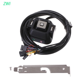 ZWI Desktop Computer PC Case Power Supply on/off Reset Button Switch Extender Cable