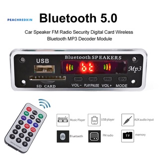 altavoz de coche radio fm seguridad tarjeta digital inalámbrica bluetooth mp3 decodificador módulo