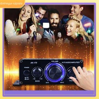 amplificador de audio estéreo digital 400w hifi radio fm micrófono para el hogar