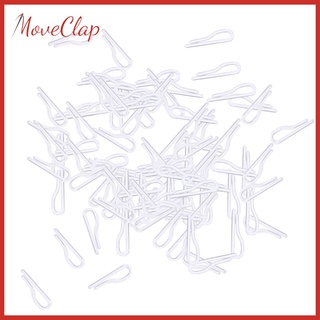 Moveclap 100 piezas Clips De Plástico/camiseta/collar De ropa transparente/paquete/paquete De Clips/pantalones Transparentes/artesanía