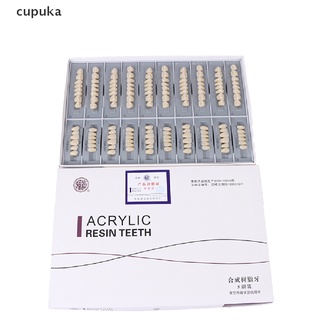 cupuka 5 juegos/caja dental sintético polímero dientes resina prótesis dental modelo cl (7)