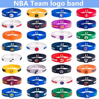 pulsera de baloncesto de silicona ajustable bola equipo Logo pulsera Warriors baloncesto estrella Baller banda