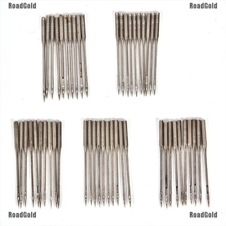 roadgold 50 agujas para máquina de coser doméstica 11/75,12/80,14/90,16/100,18/110 universal belle