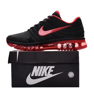 Originais Nike Air Max 2017 Men 's and women's Running Sapatos Calçados Esportivos Tênis Tamanho Grande ----- black red