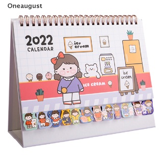 [oneaugust] kawaii escritorio calendario plan cuaderno lindo escritorio grande niñas corazón calendario libro.