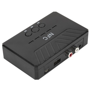 Nfc receptor compatible con Bluetooth AUX de 3,5 mm Jack adaptador de audio de doble canal ele (3)