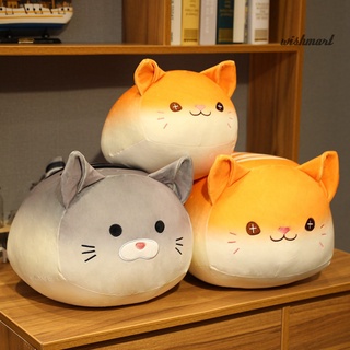 [wm] lindo gato de dibujos animados gatito pan suave peluche muñeca dormir juguete almohada decoración del hogar (9)