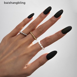 babl 3 unids/set fidget beads anillos girar libremente anti estrés ansiedad perla anillo joyería bling