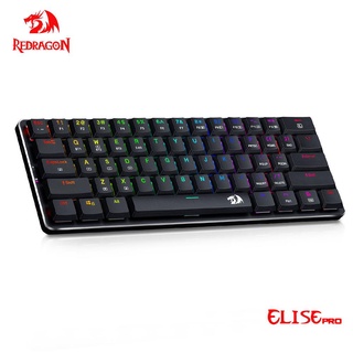 Redragon Elise K615P Super slim RGB Mechanical Gaming Keyboard Surpport Bluetooth wireless USB 2.4G 3 mode 61 Keys Compute PC
