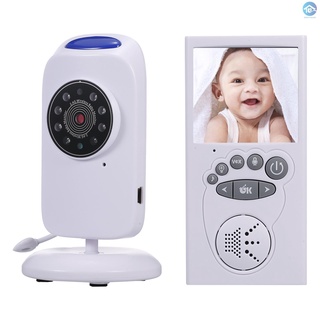 Wireless Audio Baby Monitor Digital Video Baby Monitor 2.4-Inch Color TFT with 5 Lullabies Infrared Night Vision Two-way Talk Back VOX Mode Temperature Detection 9 Languages