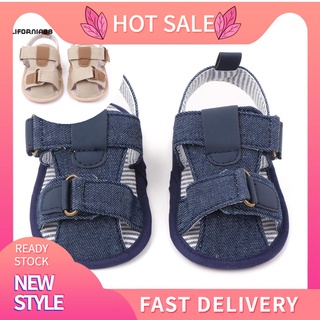 Caf -- sandalias antideslizantes de verano para bebés/cinta mágica suave/zapatos planos Prewalker