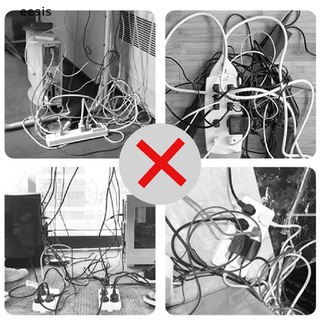 [Eesis] Cable Enrollador Organizador De Alambre De Escritorio Clips De Gestión De Cables De Auriculares Titular GHJ (7)