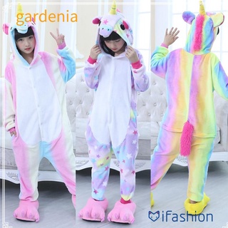 Gardenia Flanela niños regalos de dibujos Animados animales Kigurumi niños ropa de dormir unicornio ropa de dormir