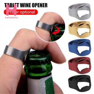 Mini Abridor De botellas De cerveza con anillo Portátil De 22 mm/acero inoxidable/anillo De Dedo/Removedor De apertura De botellas