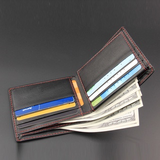 [baybeey] Billetera plegable De cuero Para hombre/tarjeta De Crédito/identificación (2)