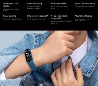 2021 más nuevo Xiaomi Mi 6 Monitor de frecuencia cardíaca Fitness Tracker oxígeno en sangre Smart Band Coa.br (3)