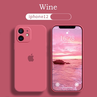 【Ready Stock 】Casing iPhone 12 11 Pro Max Case The New Liquid Silicone Phone Case Android Soft Cover Camera Lens All-inclusive Soft TPU Shockproof Protective Back Cover