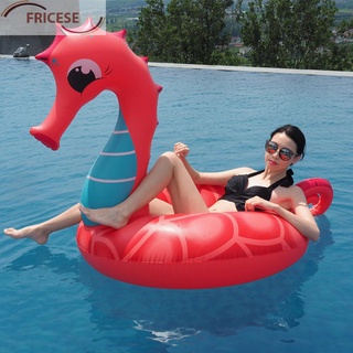 Anillo de natación para adultos inflable Lifebuoy piscina playa flotador PVC hipocampo anillo