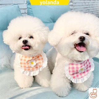 Yola mascotas suministros perro pañuelo pañuelo estilo cuadros perro bufanda baberos productos de aseo lavable cuello gato bufanda cachorro gato/Multicolor