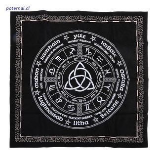 POT Constellation Tarot Tablecloth Witch Divination Altar Cloth Velvet Mat Board Game Astrology Oracle Card Pad