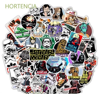 HORTENCIA 50 Pcs/Lot Movie Star Wars Sticker DIY Stationery Sticker Star Wars Stickers For Laptop Skateboard Notebook Graffiti Stickers Waterproof For Car Guitar Multi Use PVC Cool Decal for Kid