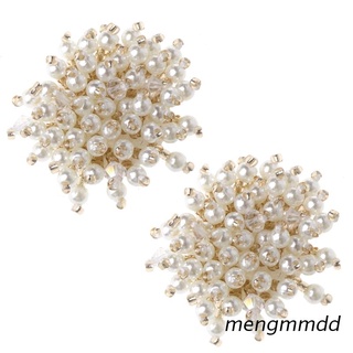 meng 2pcs Shoe Decoration Pearl Clothes DIY High Heels Wedding Charms Rivet Fashion (1)