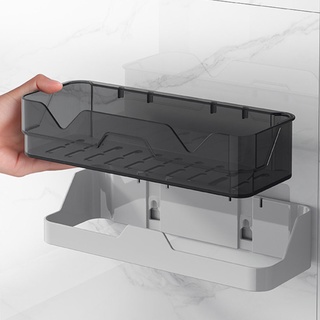 Hik - estante flotante para montaje en pared, adhesivo, organizador de baño, repisa (6)