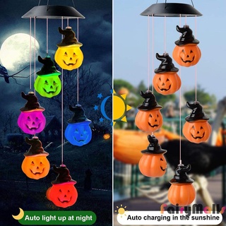 [Popular]Linterna de calabaza de Halloween LED timbre de viento LED ahorro de energía cadena de luz fiesta Festival decoración colgante