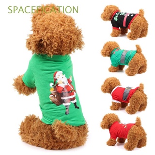spacefication camisa de navidad perro ropa suéter pequeño medio perro disfraz de año nuevo perros ropa mascota chaqueta chaleco gato abrigo suave otoño invierno mascota ropa