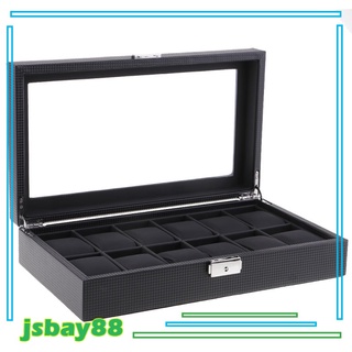 [Jsbay88] Caja escaparate joyeria reloj - cuero PU - pulseras pendientes de almacenamiento