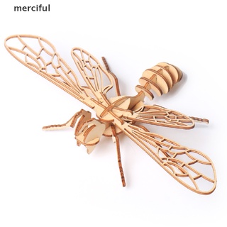 Merciful DIY Children 3D Wooden Puzzle Animal Model Assembly Kit Educational Toys Gifts CL (3)
