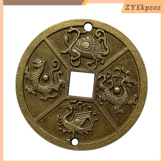 Simulation Chinese Old Copper Coin God Beast Animal Lucky Coins Collectibles (5)