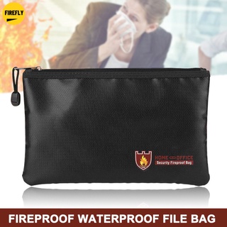 Fireproof Document Bag Fire Resistant Waterproof Envelope Pouch for Passport Money Files