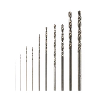 AA 10Pcs HSS High Speed White Steel Twist Drill Bit Set For Dremel Rotary Tool New